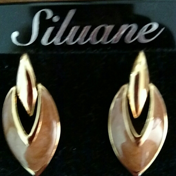 Necklace and earring set, pretty Fall colors! - Picture 3 of 3